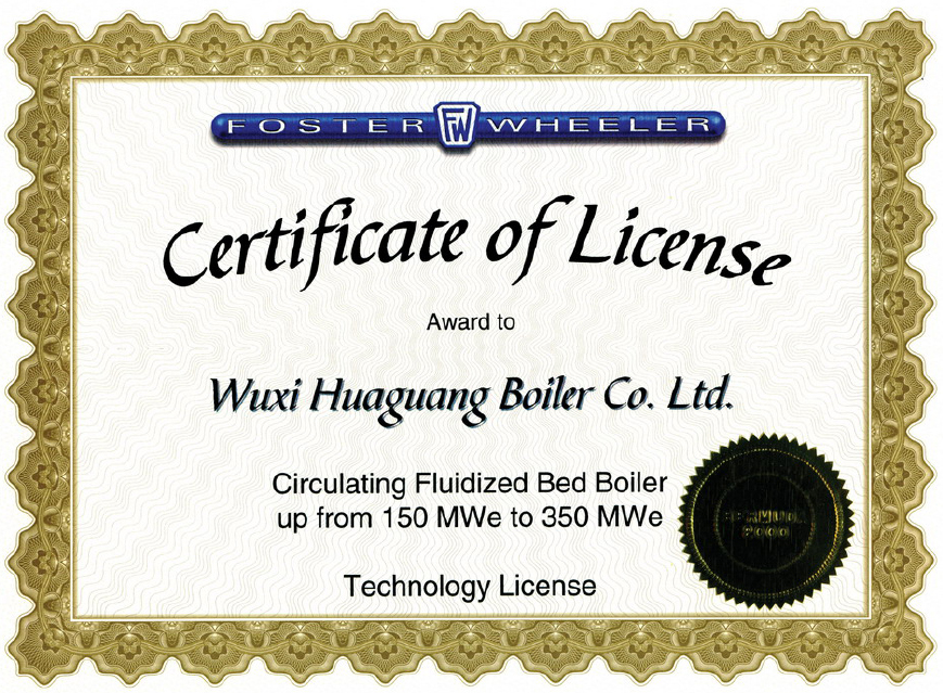Certification of Foster Wheeler