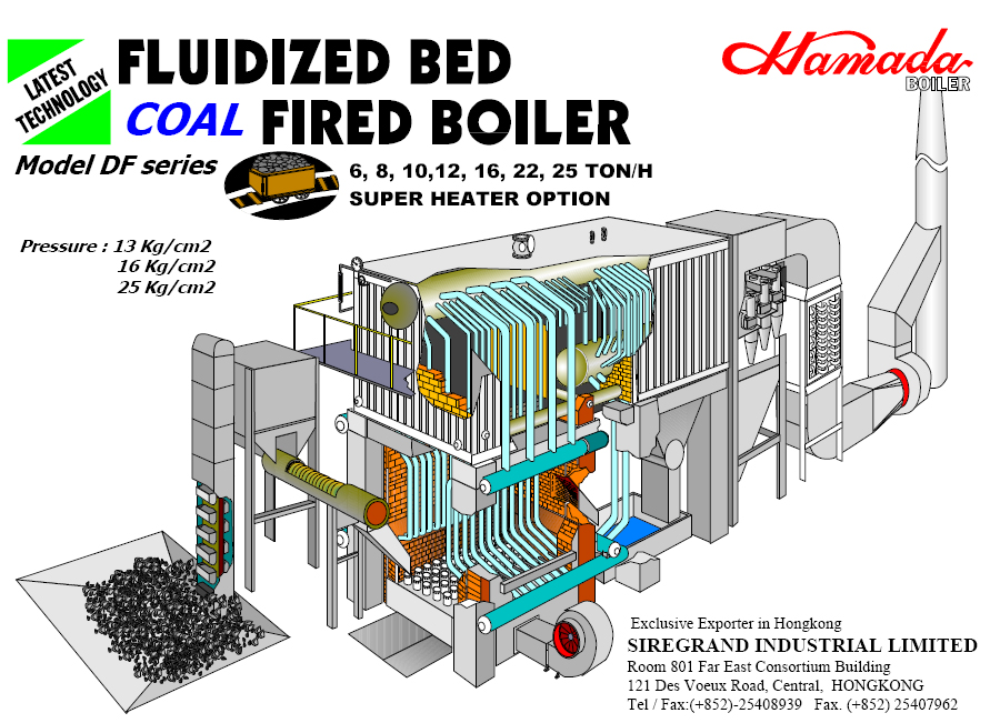 Fluidized Bed Coal Fired Boiler