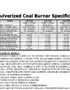 Coal burner specification